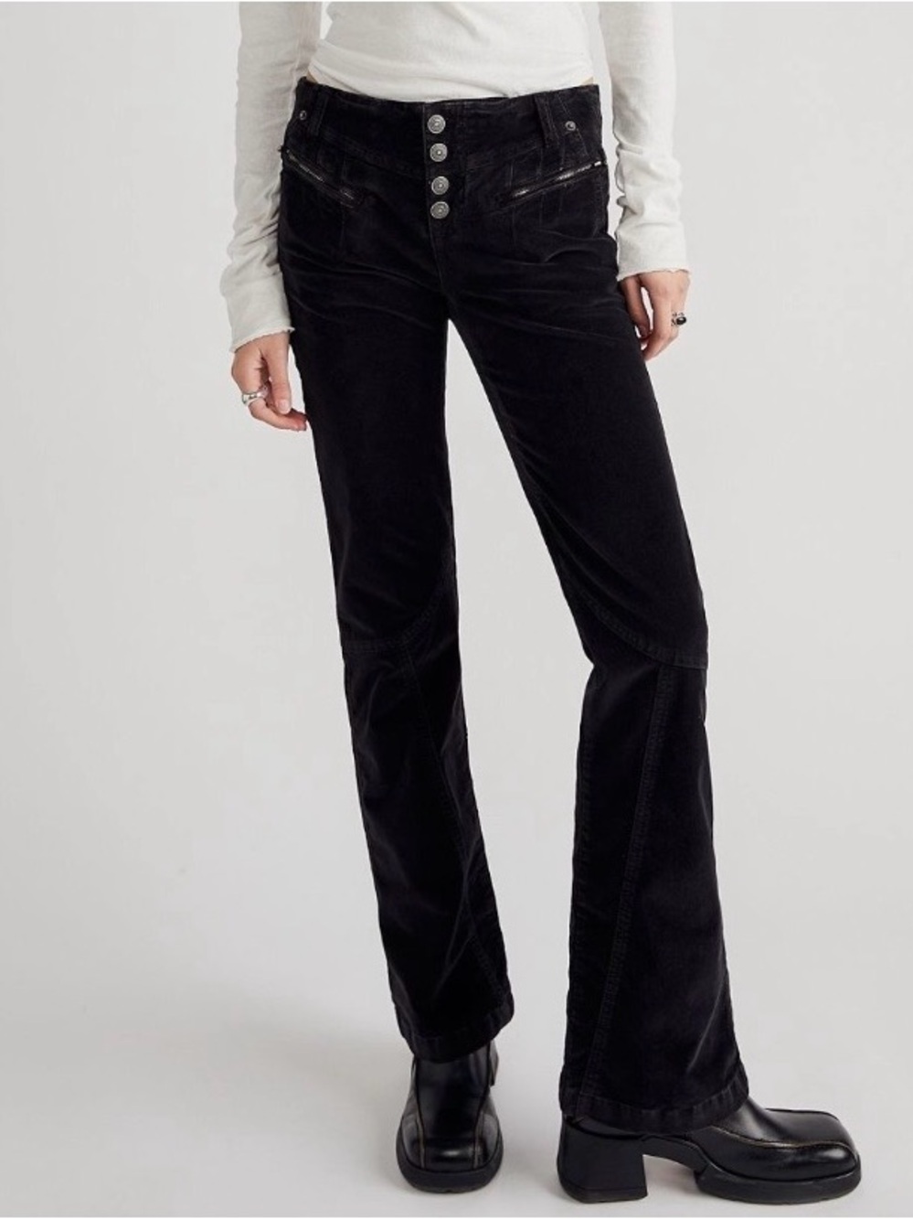 Free People Hit Back slim flare pants size 14